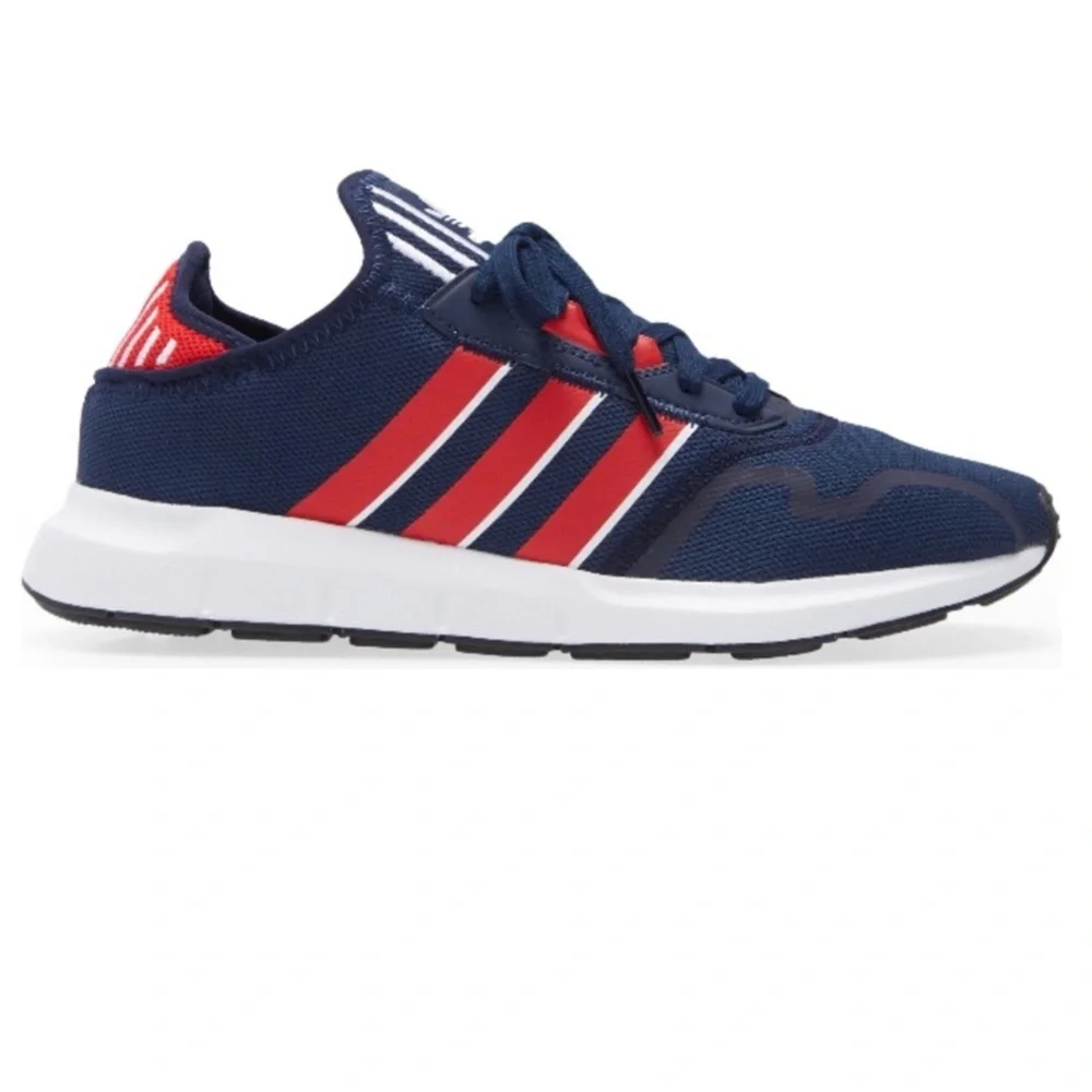 Adidas Swift Run X Men’s 11.5 Running Shoes Navy Red White Athletic Sneakers
